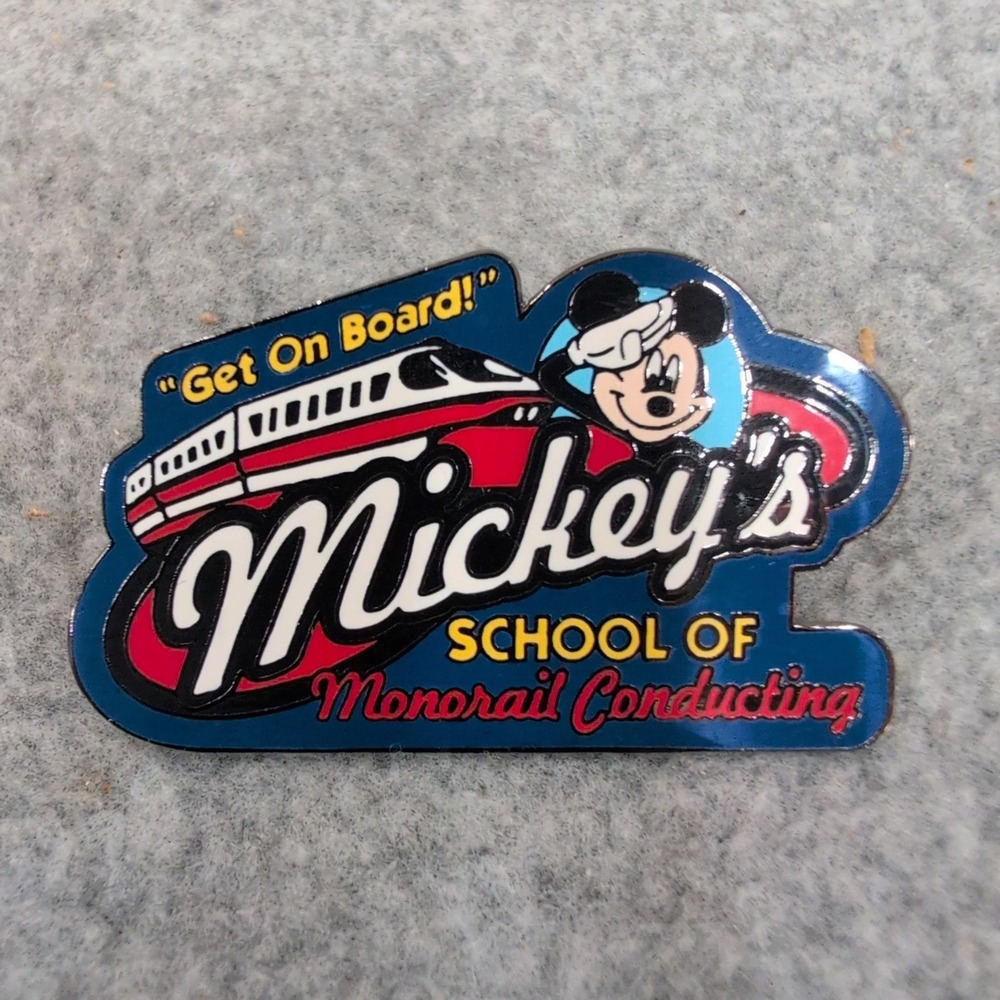 Disney Mickey Mouse School of Monorail Conducting Pin 2004 Official Trading - Picture 1 of 4